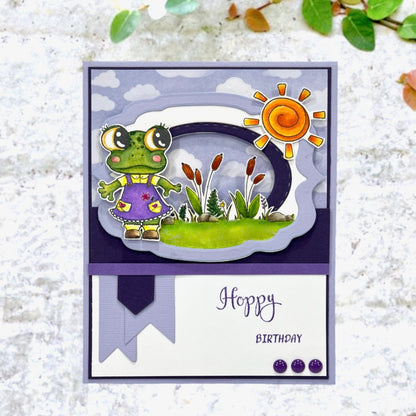 Stamps - Frog Pals Spinach and Ramona - CLR267