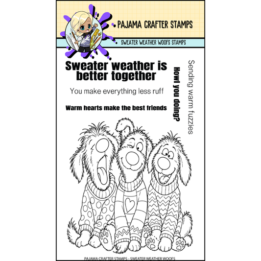 Sweater Weather Woofs Stamps