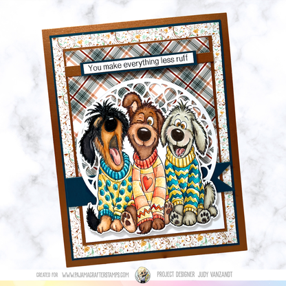 Sweater Weather Woofs Stamps