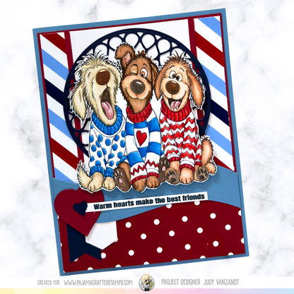 Sweater Weather Woofs Stamps