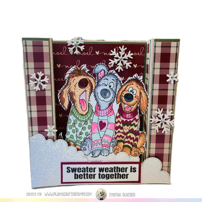 Sweater Weather Woofs Stamps