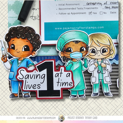 Saving Lives One At a Time Stamp