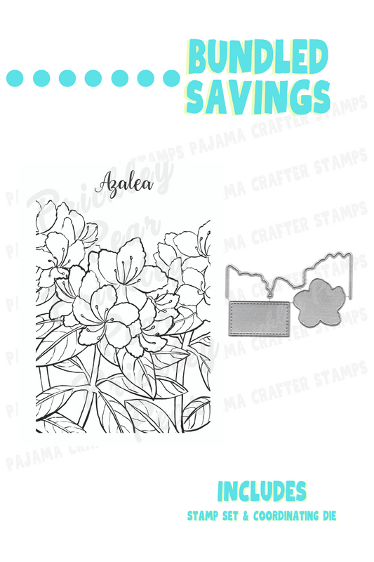 Sketched Florals - Azalea Stamp & Die Bundle