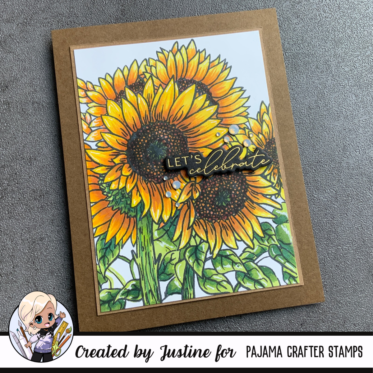 Sketched Florals -  Sunflowers Stamps