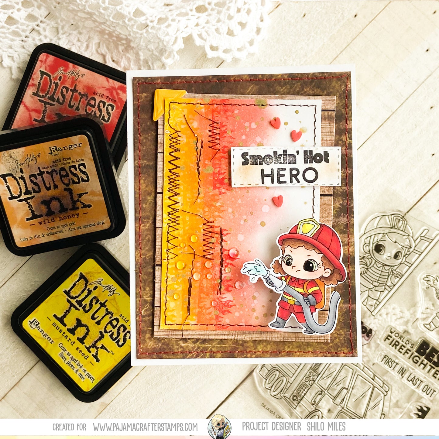Smokin' Hot Heroes Stamps