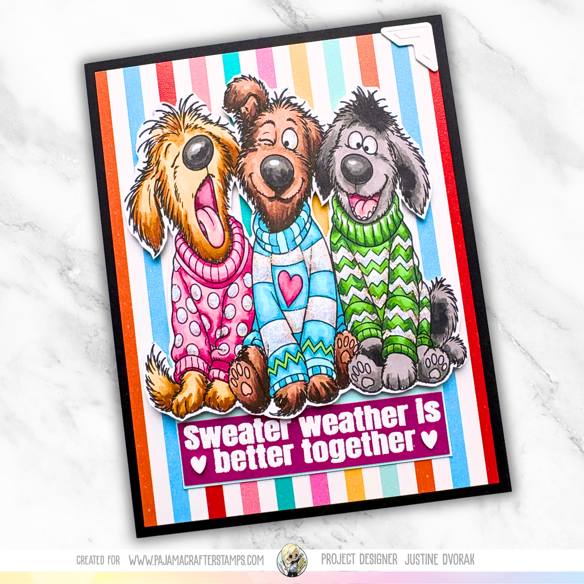 Sweater Weather Woofs Stamps
