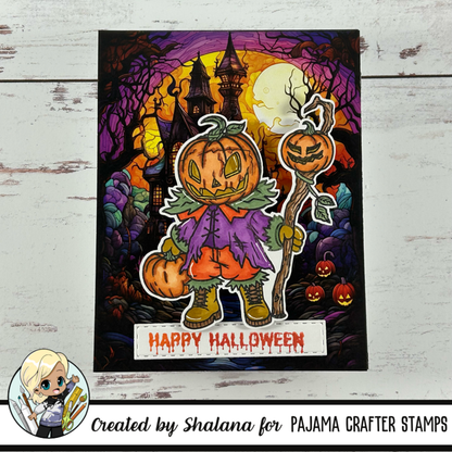 The Pumpkin Head Stamp & Die Bundle