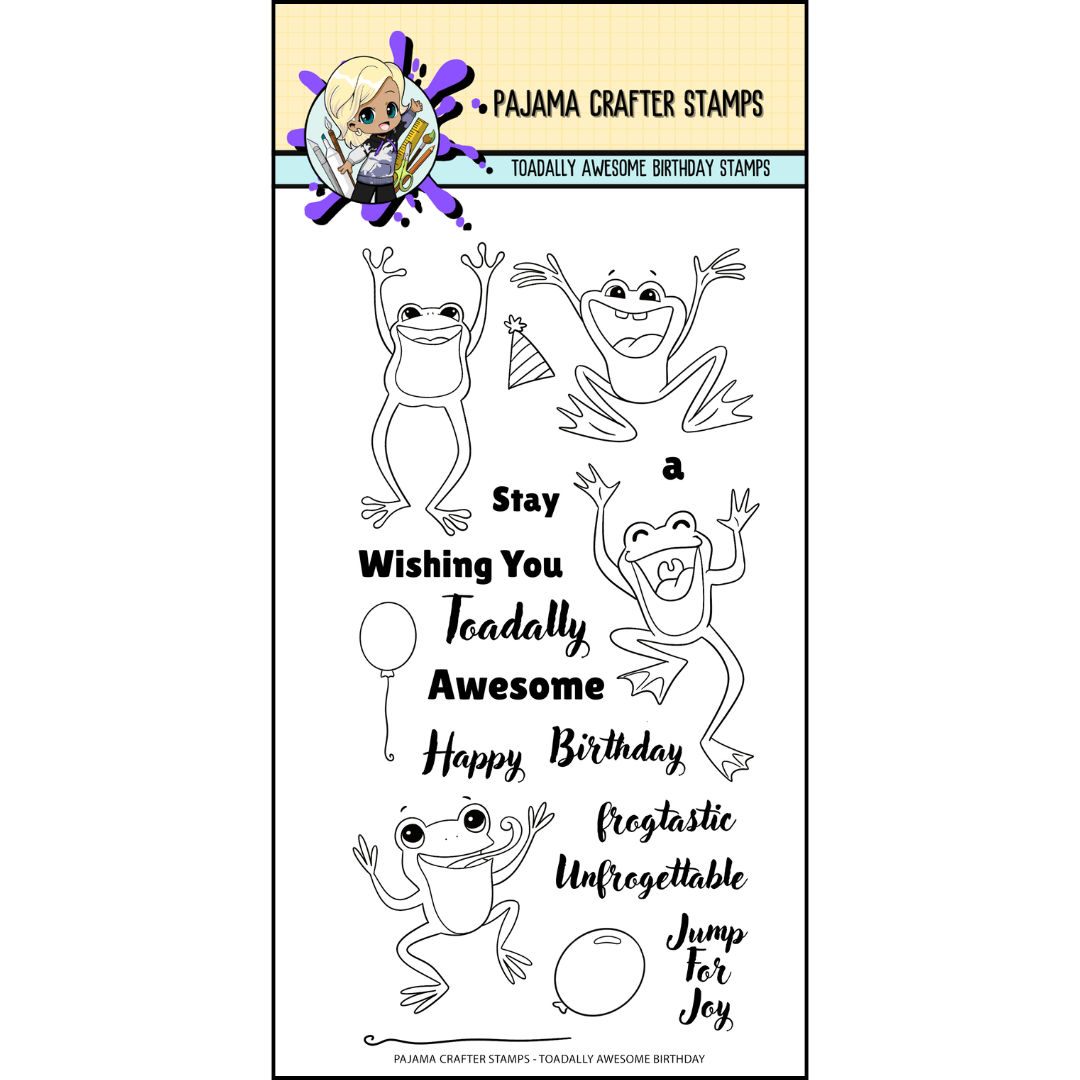 Toadally Awesome Birthday Stamps