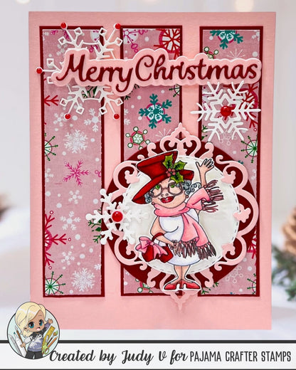 Two Snow Ladies Stamps