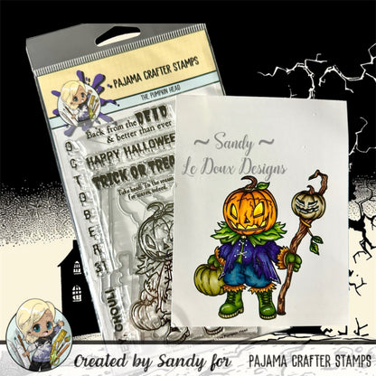 Bundle - The Pumpkin Head Stamp/Die - PCS-DB090