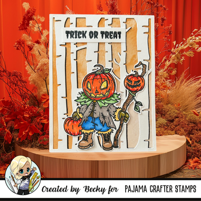 The Pumpkin Head Stamp & Die Bundle