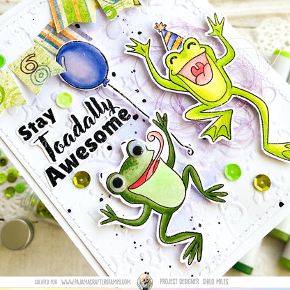 Toadally Awesome Birthday Stamps