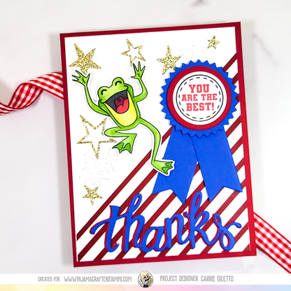 Toadally Awesome Birthday Stamps