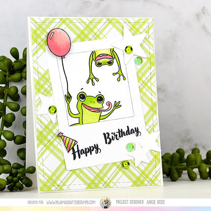 Toadally Awesome Birthday Stamps