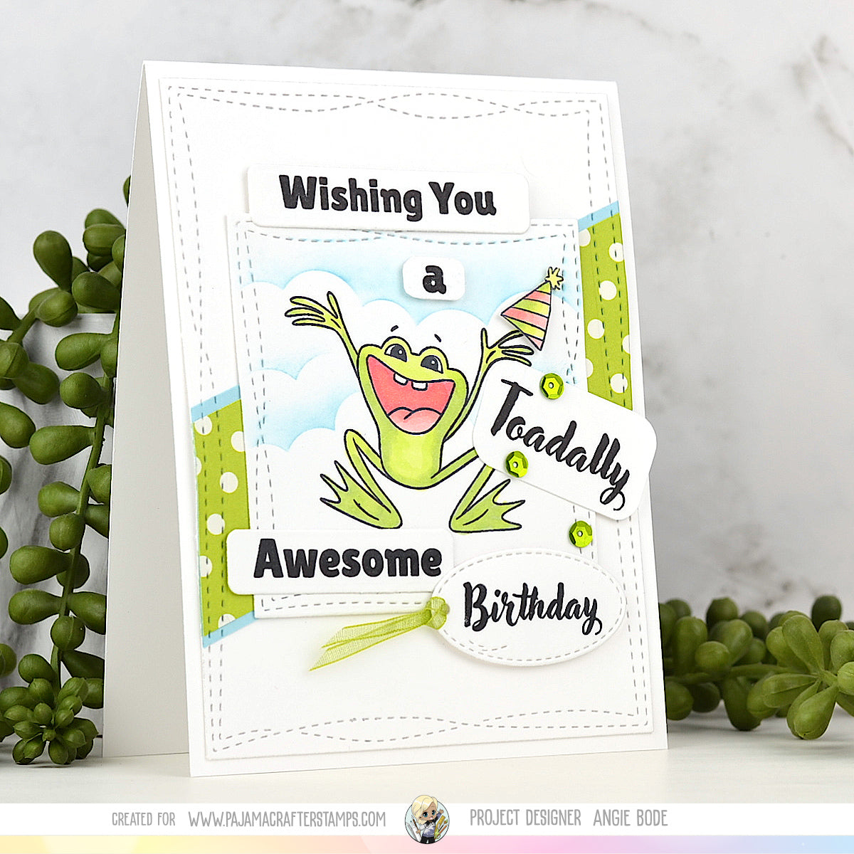 Toadally Awesome Birthday Stamps