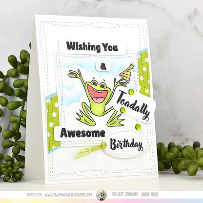 Toadally Awesome Birthday Stamps