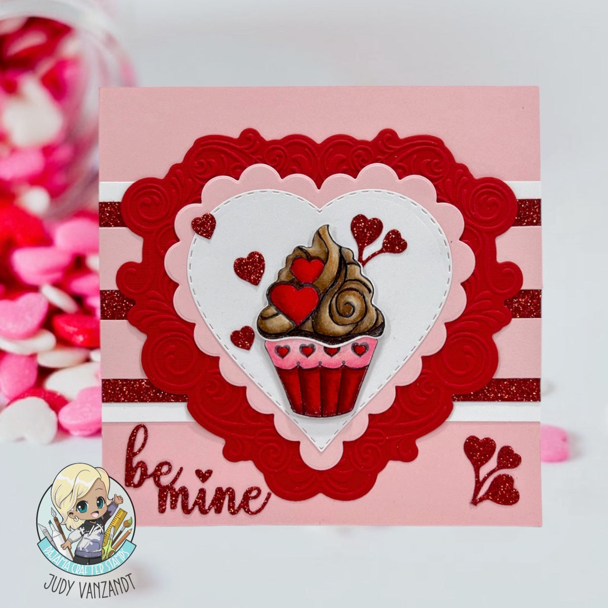 Stamps - Valentine Cupcake - CLR059B