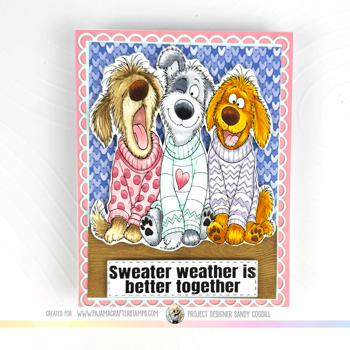 Sweater Weather Woofs Stamps