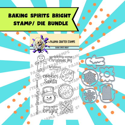 Bundle - Baking Spirits Bright Stamp & Die - PCS-DB061