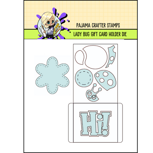 Lady Bug Gift Card Holder Die