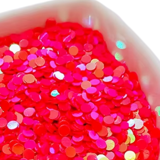 Coral Sunrise Confetti Embellishments