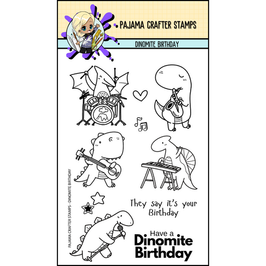 Dinomite Birthday Stamp