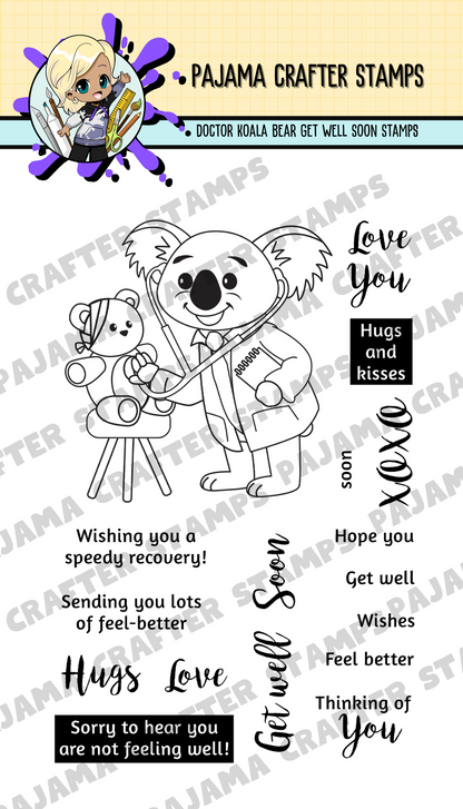 Doctor Koala Bear Stamp and Die Bundle