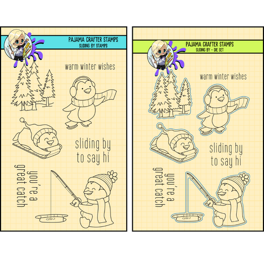 Sliding By Stamp & Die Bundle