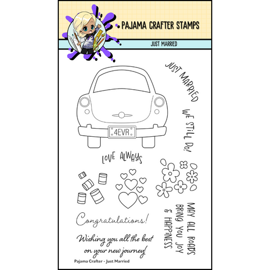 Just Married Stamps