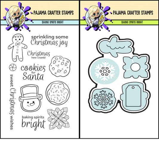 Baking Spirits Bright Stamp & Die Bundle