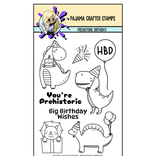 Prehistroric Birthday Stamp