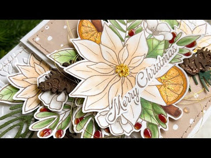 Citrus & Scarlet Blooms Stamps