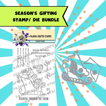 Bundle - Season's Gifting Stamp & Die - PCS-DB063