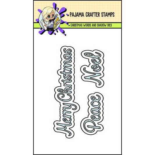 Christmas Words with Shadow Die