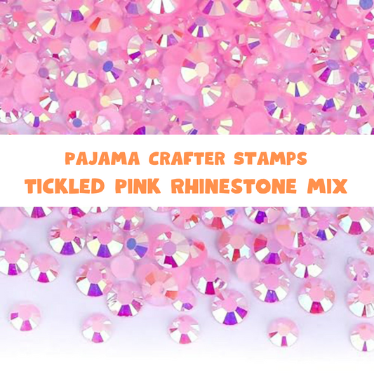 Tickled Pink Rhinestone Mix Embellishments