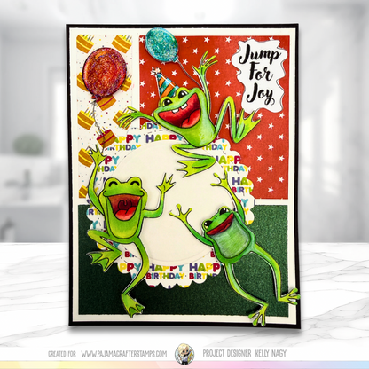 Toadally Awesome Birthday Stamps