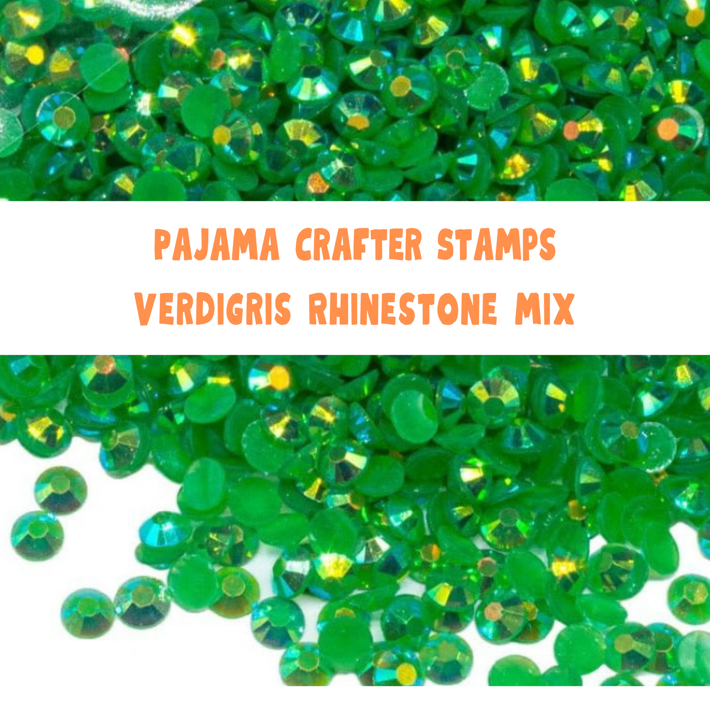 Verdigris Rhinestone Mix Embellishments